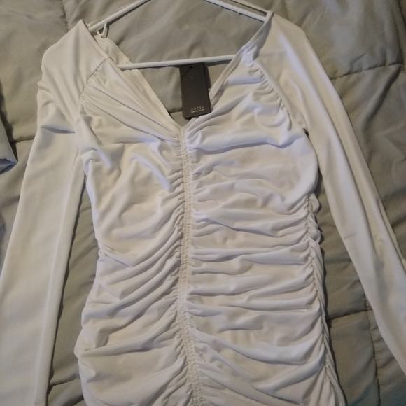 GUESS White dressy shirt - Picture 2 of 4